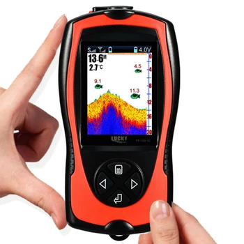 

ABS Fish finder Transducer Sonar Fish Attractive Lamp LCD Screen Wireless