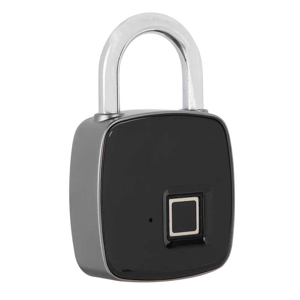 Блокировка распознаванием отпечатков пальцев Smart Keyless водонепроницаемые замки безопасности Противоугонный замок с микро-usb кабелем