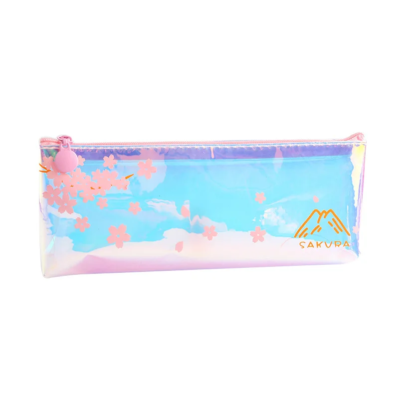 

Sakura Laser Pencil Case School Supplies Japanese Stationery Gift School Cute Pencil Box Pencilcase Pencil Bag School Supply