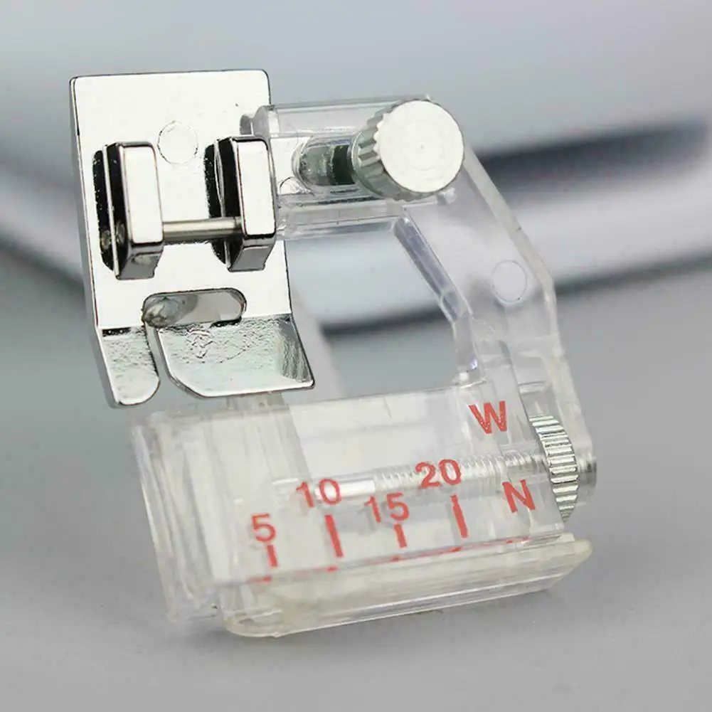 Sewing machine foot adjustable bias tape binding snap on presser foot 6290 for Brother and low shank sewing machine