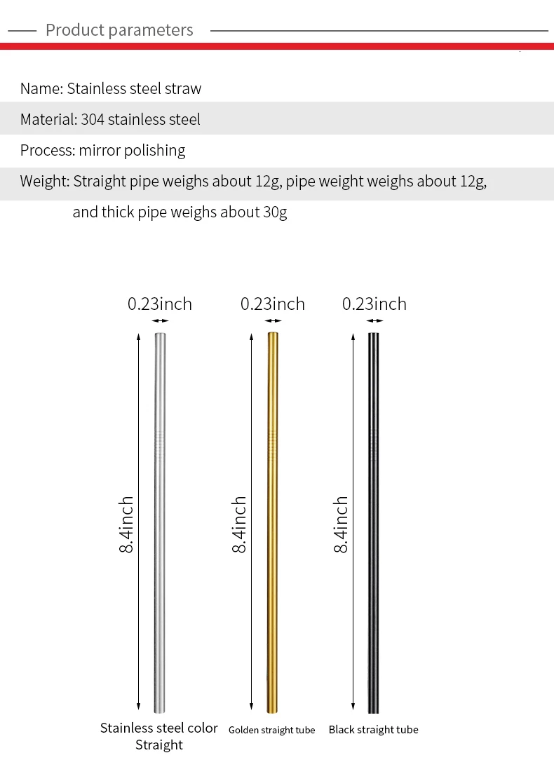 Многоразовые металлические трубочки для питья 4/8 шт. 304 Нержавеющая сталь прочный гнутые прямые соломинка для напитков