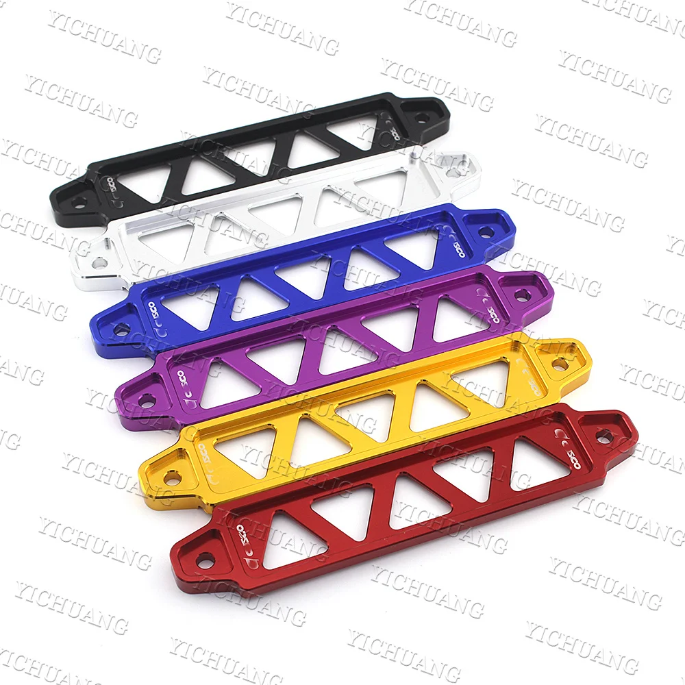 14cm 19cm Universal Aluminum Alloy Car Battery Tie Down Fasten Bracket Holder Battery Tie Down Brace battery holder battery hold down clamp bracket battery clamp