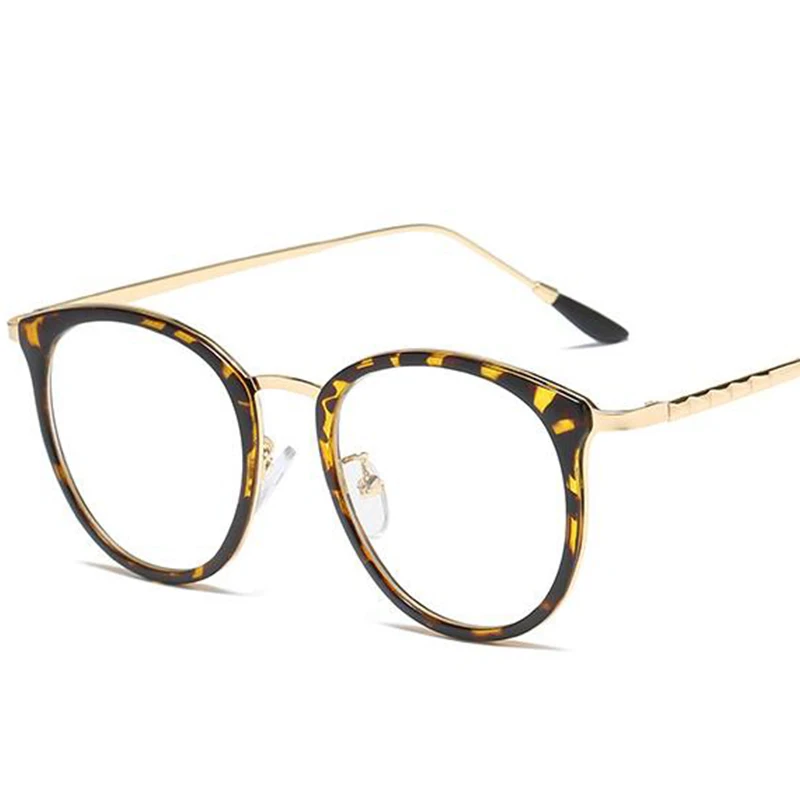Occhiali da miopia femminili occhiali da vista rotondi leopardati di moda  di lusso occhiali da vista trasparenti Computer occhiali Anti luce blu -  AliExpress Apparel Accessories