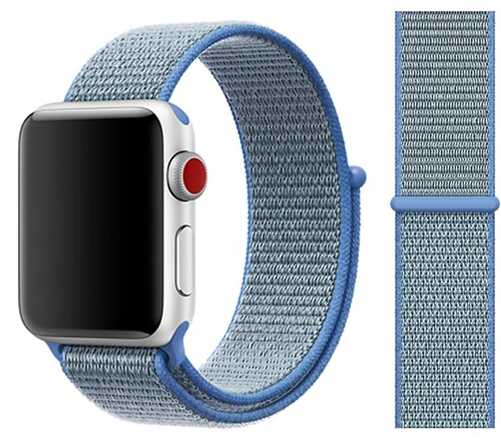 52 Tahoe blue Ремешок для apple watch 5 44 мм 40 мм 42 мм 38 мм iwatch Series 3 2 1 нейлоновый спортивный ремешок для часов Браслет apple watch 5 4 band - Цвет ремешка: 52 Tahoe blue