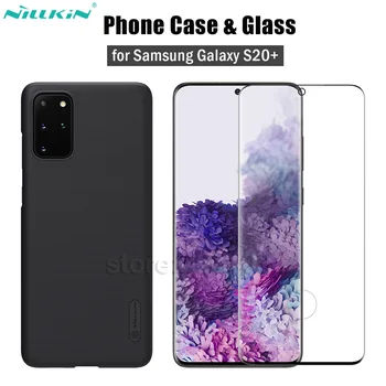 

Nillkin 2-in-1 Frosted Case+3D Tempered Glass for Samsung Galaxy S20 Plus S20+ Cover Case Full Coverage Screen Protector 3D Film