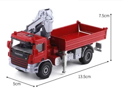 Alloy 1:50 truck-mounted crane transport truck model,high simulation crane engineering truck,children's toys,free shipping