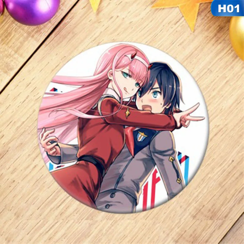 Новинка 1 шт. аниме DARLING в FRANXX значок косплея мультфильм ноль два симпатичная брошь, булавки пакеты для сбора Значки для рюкзаков