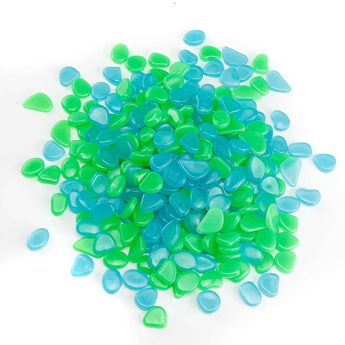 300pcs mixed color 300 шт светится в темноте Галька светящиеся искусственные камни садовая дорожка аквариумный аквариум Декор Орнамент - Цвет: 300pcs mixed color