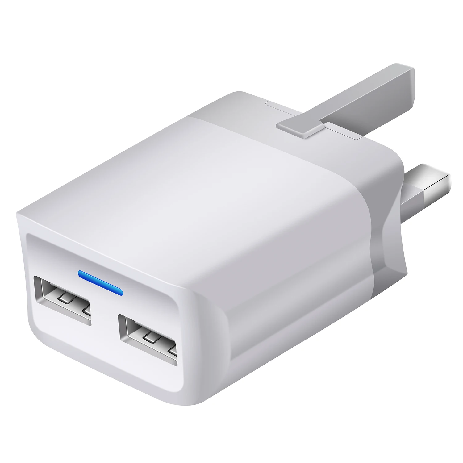 2 порта USB зарядное устройство ЕС США Великобритания штекер светодиодный дисплей 2.1A быстрый мобильный телефон настенное умное зарядное устройство для Iphone samsung Xiaomi планшет