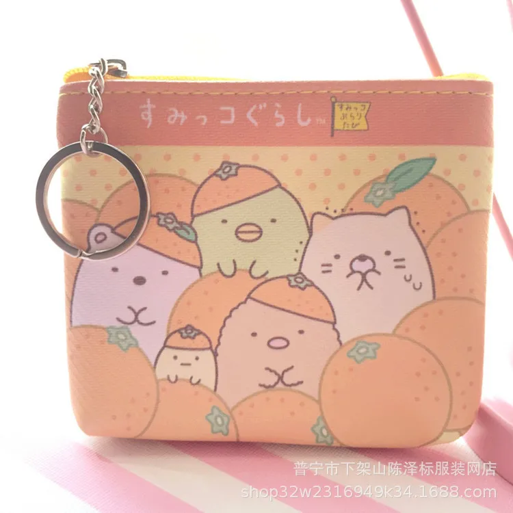 San-X Corner Bio My Melody Cinnamoroll Pudding Dog Cartoon Kawaii маленький кошелек для монет на молнии PU держатель для карт кошелек для хранения ключей - Цвет: 7