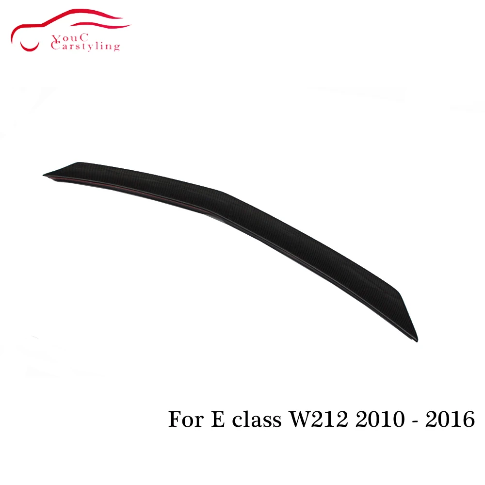 W212 в стиле углеродного волокна задний спойлер на крышке багажника для Mercedes E class W212 4-дверный седан 2010- E200 E250 E300 E350