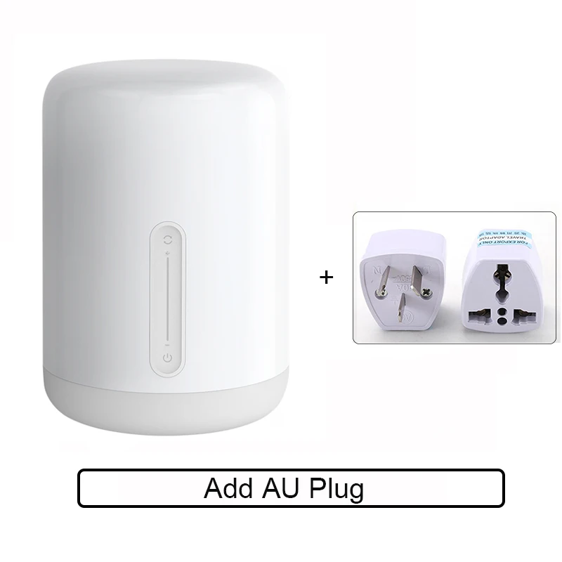 Add AU Plug Прикроватный светильник Xiaomi Mijia 2 светильник WiFi/Bluetooth светодиодный светильник работает с Apple HomeKit умный Внутренний Ночной светильник - Цвет: Add AU Plug