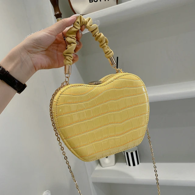 Cute Apple Shape Purses and Handbags for Women Candy Color Fashion Chain  Shoulder Bag Party Clutch Bag Top Handle Designer Bag - AliExpress