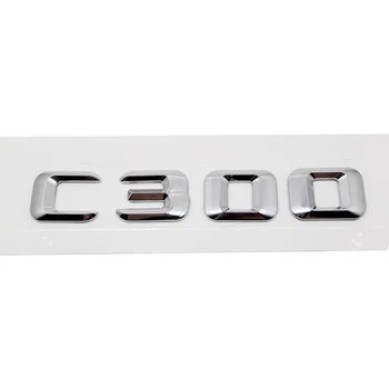 

Car Rear Trunk Lid Emblem Chrome Number Letters C300 For Mercedes Benz C Class 190E W201 W202 W203 W204 W211 W210 W212 W205 Cla