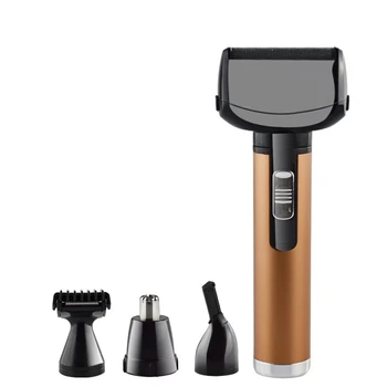 

EU Plug 4 in 1 Electric Shaver Razor for Men Eyebrow Nose Hair Trimmer Clipper Body Face Beard Shaving Machine Cordless Recharge