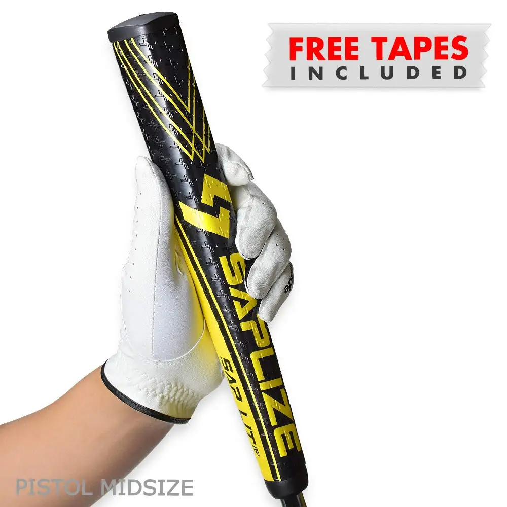 SAPLIZE Putter-Grip Пистолет Среднего Размера Противоскользящий узор 4 цвета на выбор - Цвет: Yellow 1PC