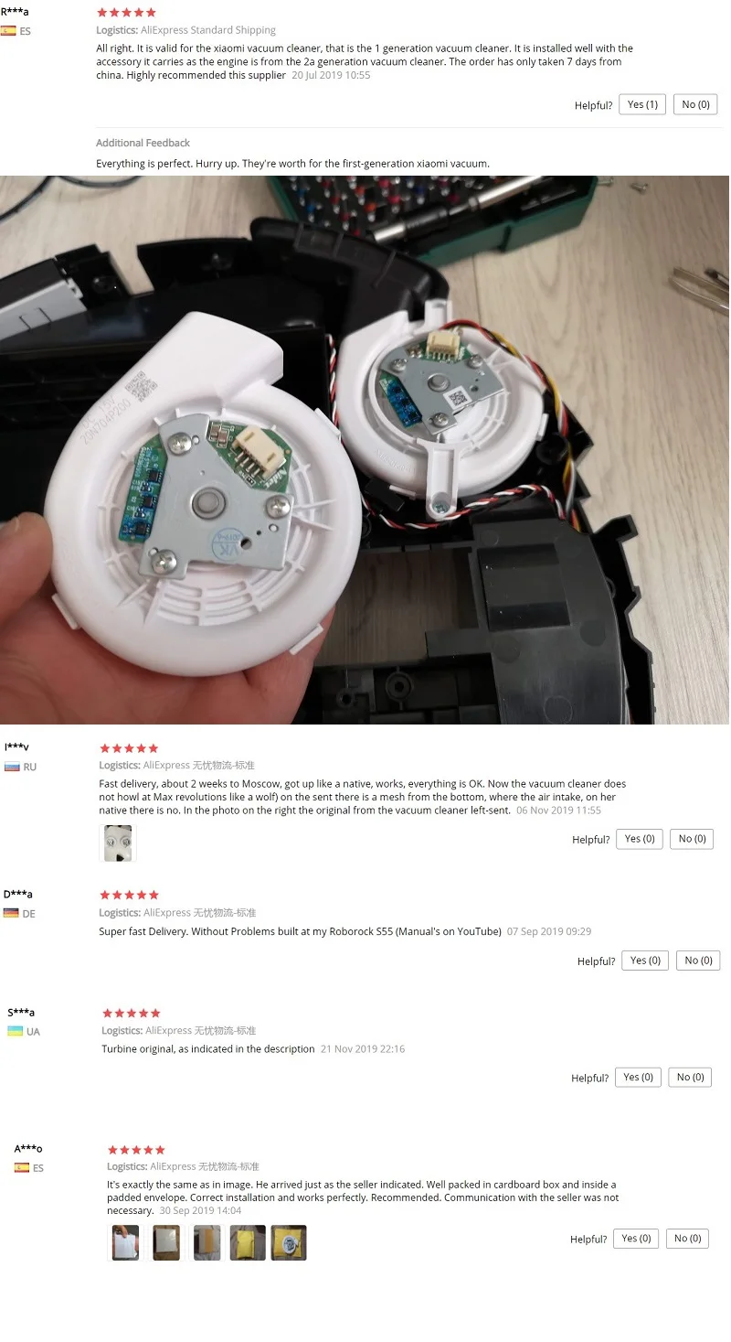 Двигатель вентилятор двигателя Модуль для Xiaomi пылесос Roborock S50 S51 S53 запасные части, комплектующие для ремонта модуль вентилятора