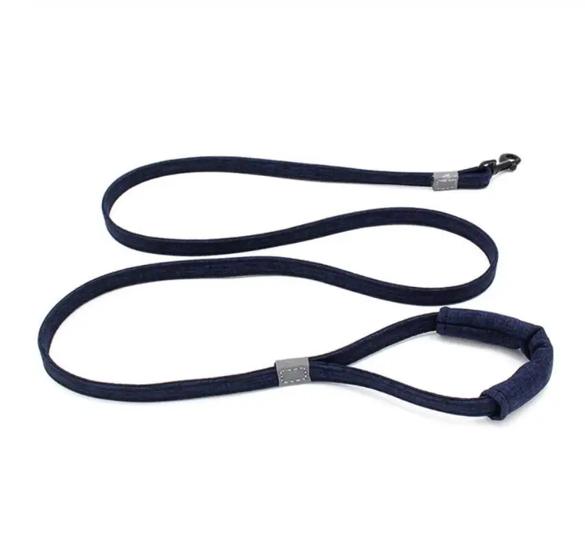 Blue Leash Персонализированные ошейники для собак, Регулируемые мягкие брезентовые ошейники для собак с именем, ID метки для кошек, щенков, больших собак, аксессуары для ошейника питомца - Color: Blue Leash
