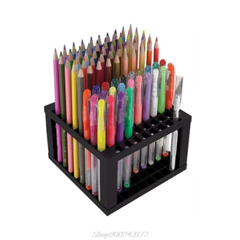 

96 Hole Pencil & Brush Holder Desk Stand Organizer Holding Rack for Pens, Paint Brushes, Colored Pencils, Markers Jy21 20