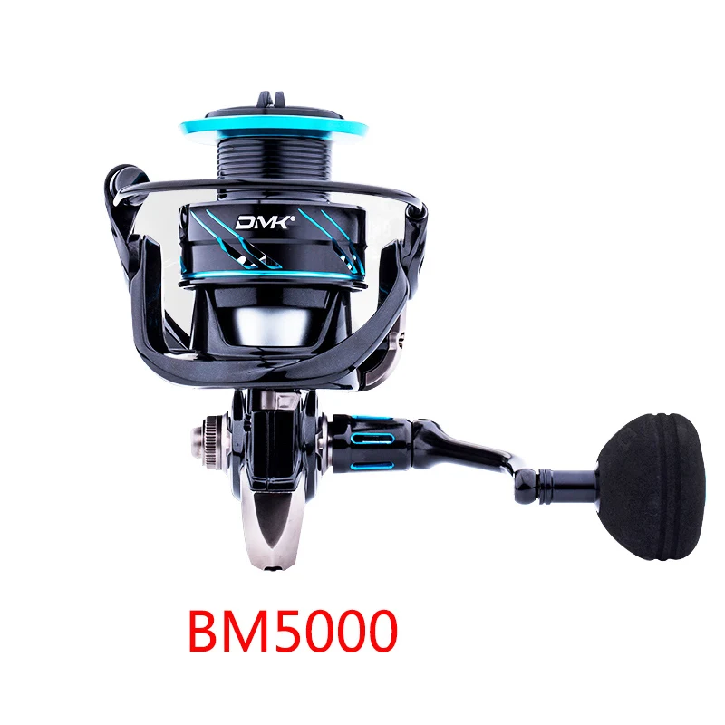 Красный DMK голубая луна 2500-5000 5,2: 1 спиннинговая отжимная катушка 11BB катушка из сплава 16Kgs drag power соленая пресная вода - Цвет: Красный