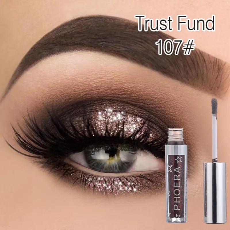 Glitter Eyeshadow Waterproof Liquid Shimmer Long Lasting Metallic Pigments Shine Metals Glitter and Glow Eye Shadow Stickers