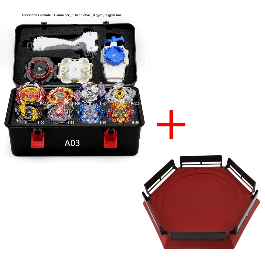 A003 TAKARA TOMY Avec Bleyblade Bayblade Explosion Lanceur Toupie Beyblade Metal Fusion Arena с кувшинчиком Bey Blade для детей - Цвет: A003