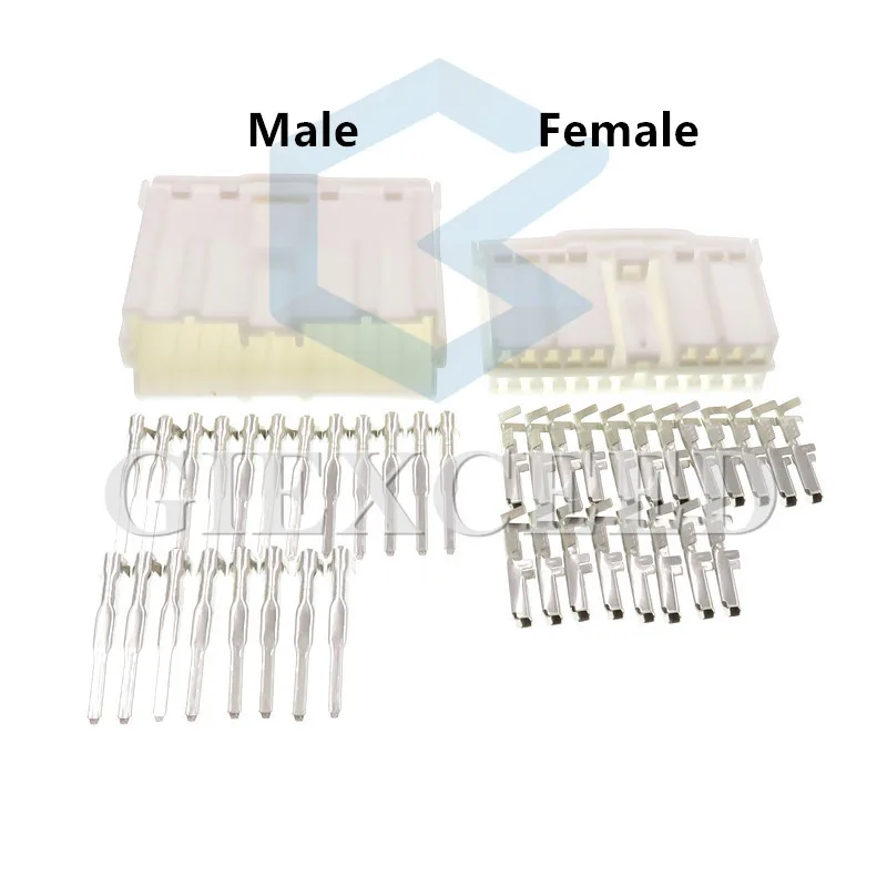 2 комплекта 20 Pin MG620411 MG610410 7123-8306 автомобильный монтажный жгут разъем автомобильные электрические компоненты женские мужские розетки