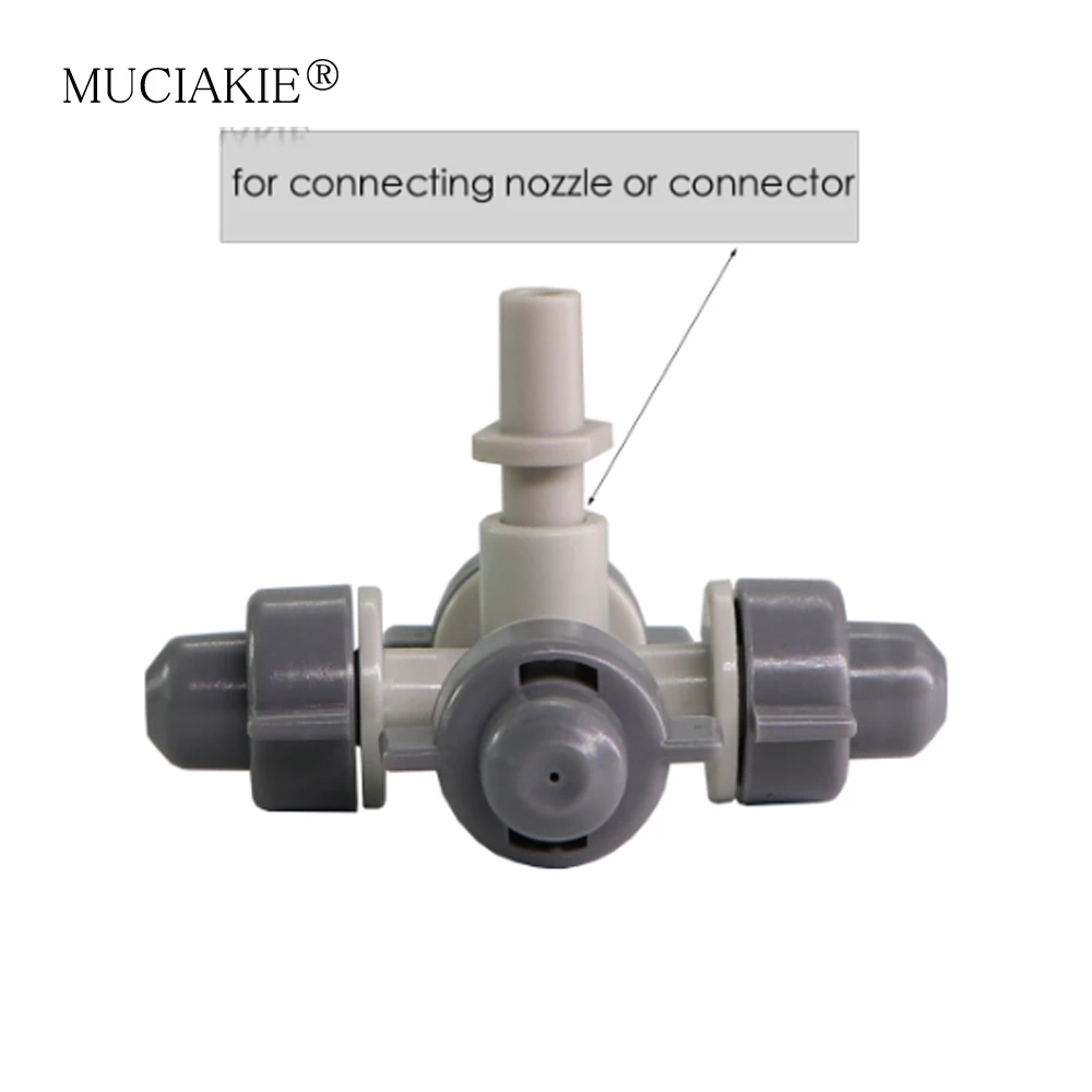 50PCS OD 6.0mm Equal Quick Connector Connect Garden Sprinklers Nozzle Fittings Garden Micro Irrigation Accessories