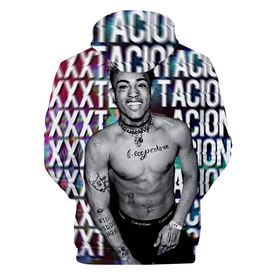 XXXTentacion, 3D толстовки, для мужчин и женщин, толстовка в стиле хип-хоп, толстовка с капюшоном, повседневная, 3D, для мальчиков, толстовка с принтом, XXXTentacion, Мужская толстовка, s Топы