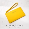 Mujeres Cartera de mujer, bolso de cuero suave largo de monedas monedero tarjeta titular dinero embrague Vintage cremallera Slim amarillo cartera ► Foto 1/6