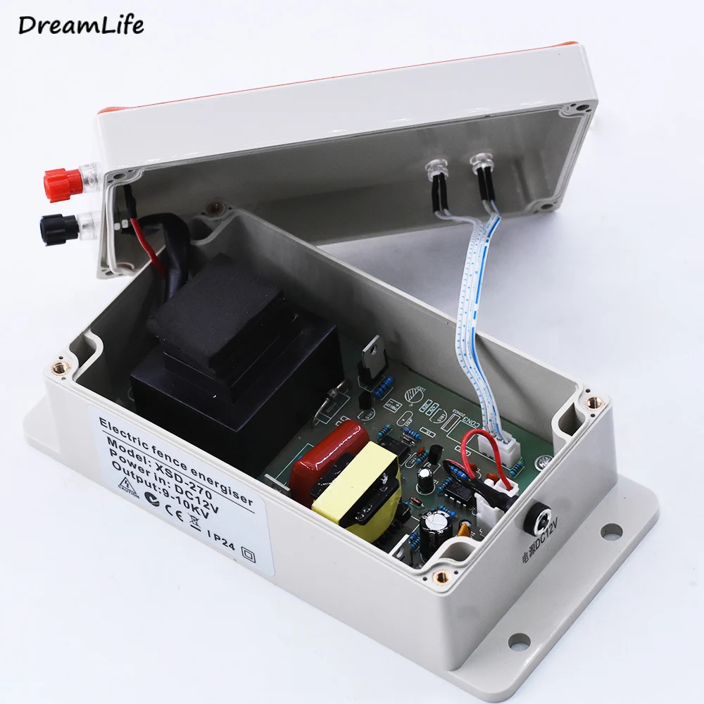 Electric Fence For Animals Energizer Charger High Voltage Pulse Controller Poultry Farm Electric Fencing Insulators Shepherd