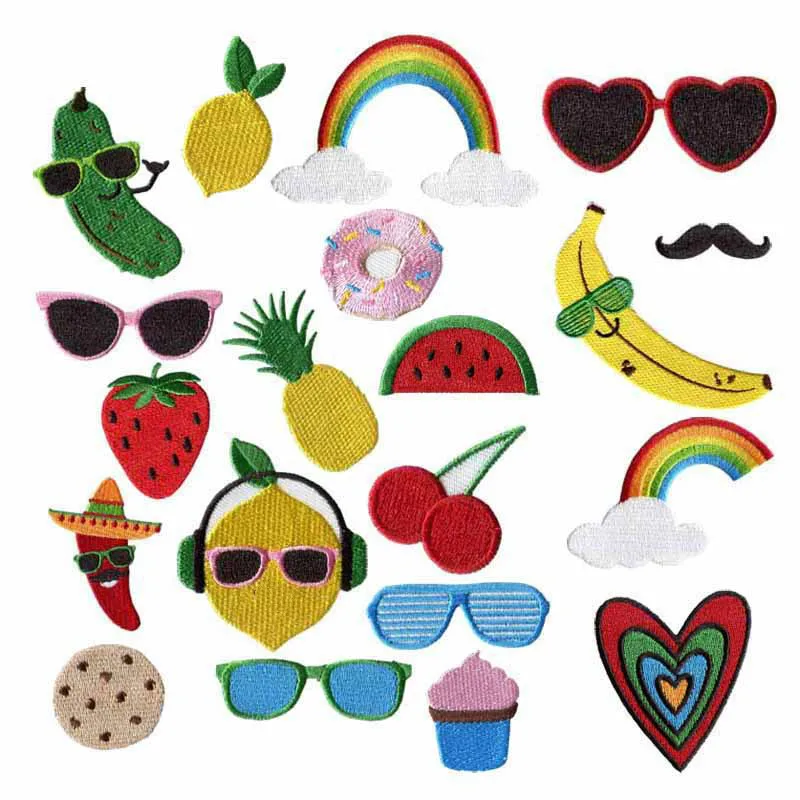 Fruit Clothes Iron Patches Watermelon Embroidery Patches Watermelon