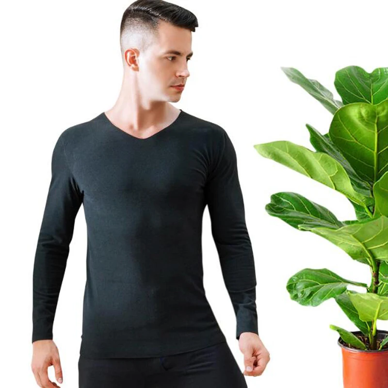 Men Black New Style Velvet Warm Thermal Underwear Set Long Johns For Male Female Warm Thermal Clothing Men Woman Winter Suit - Color: Men Black