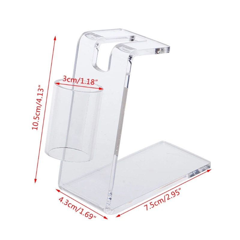 Professional Tattoo Machine Holder Stand Clear Acrylic Tattoo Gun Organizer Tool T4MB