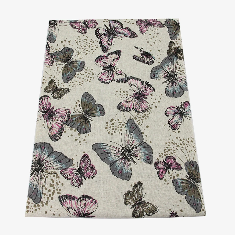 50*150cm Linen Fabric Patchwork For Flag Tablecloth Table Runner DIY Clothes Making Home Decorative Cushion Cover,c819