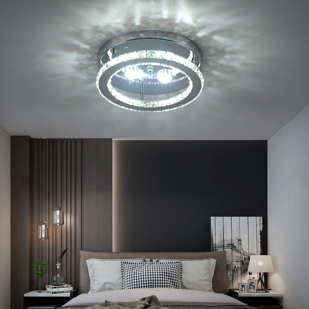 Modern LED Crystal Chandelier Ceiling Lamp