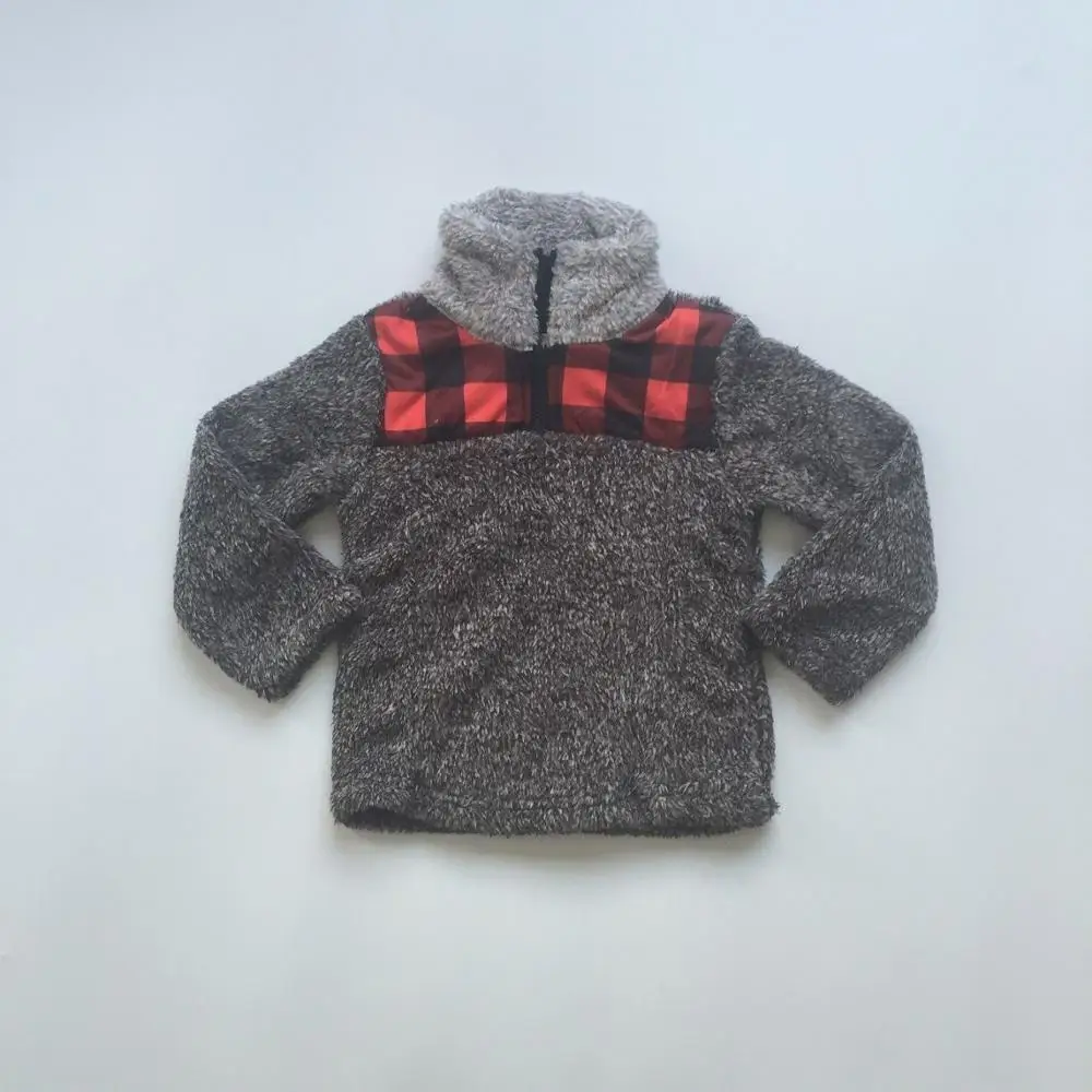 Meilleur Maman moi vêtements enfants filles automne automne raglans gris vêtements avec plaid rouge maman et filles vêtements chauds