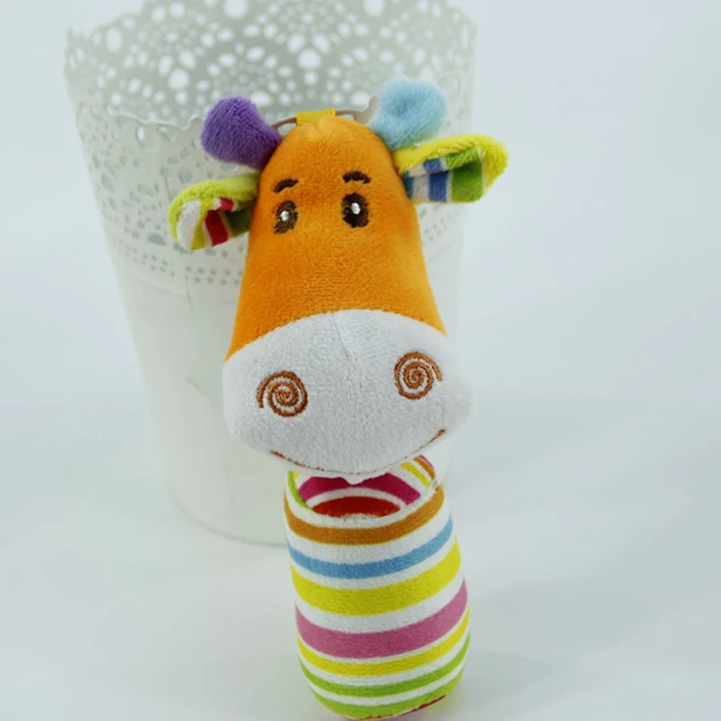 0-24 месяца, милые детские игрушки-погремушки, кролик, плюшевая детская мультяшная кровать, игрушки для новорожденных, обучающая игрушка, кролик, медведь, ручные колокольчики