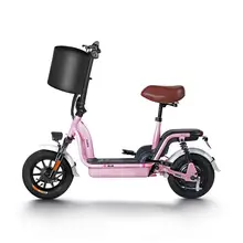 Родитель-ребенок электрический велосипед для города 2 колеса 350 Вт 48 В 12AH легкий складной электрический скутер розовый велосипед для девушек