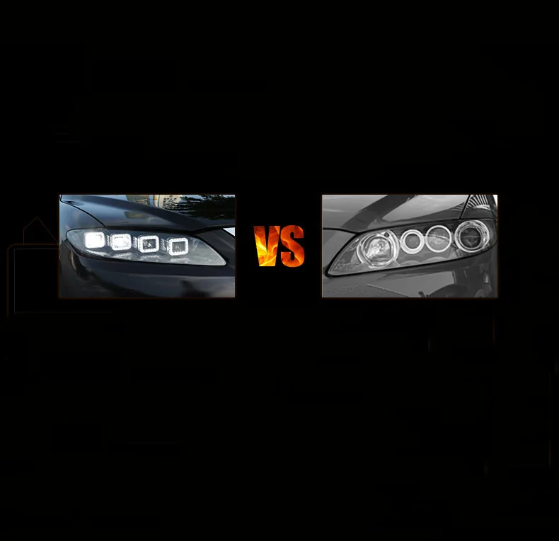 Для 08-15 Mazda 6 фара в сборе модифицированная для Bugatti Светодиодный дневной ходовой свет светодиодный свет Главная фара в сборе