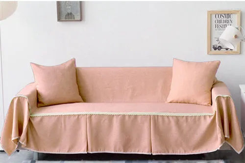 1 шт., однотонный тканевый чехол для дивана, универсальный чехол для дивана, полотенце, все включено, пылезащитный чехол для дивана, украшения для дома, elastische bank hoezen - Цвет: 09