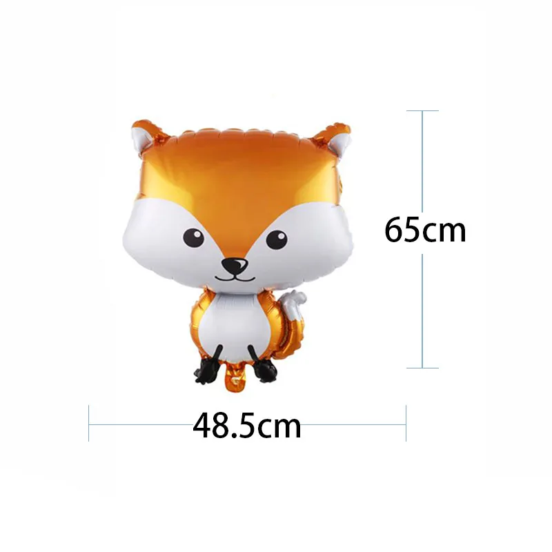 1pc Fox Животные шарики для день рождения джунгли вечерние для вечеринки в стиле сафари Джунгли Тема вечерние шары День рождения украшения Детские шары на день рождения - Цвет: 1pc Fox