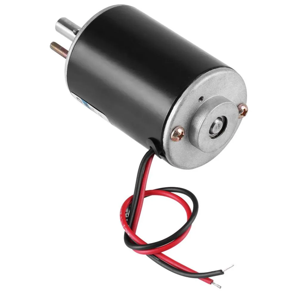 Щёточный двигатель постоянного тока 12/24V 30 Вт постоянный магнит электродвигатель постоянного тока высокой Скорость с заглушкой по часовой стрелке против часовой стрелки