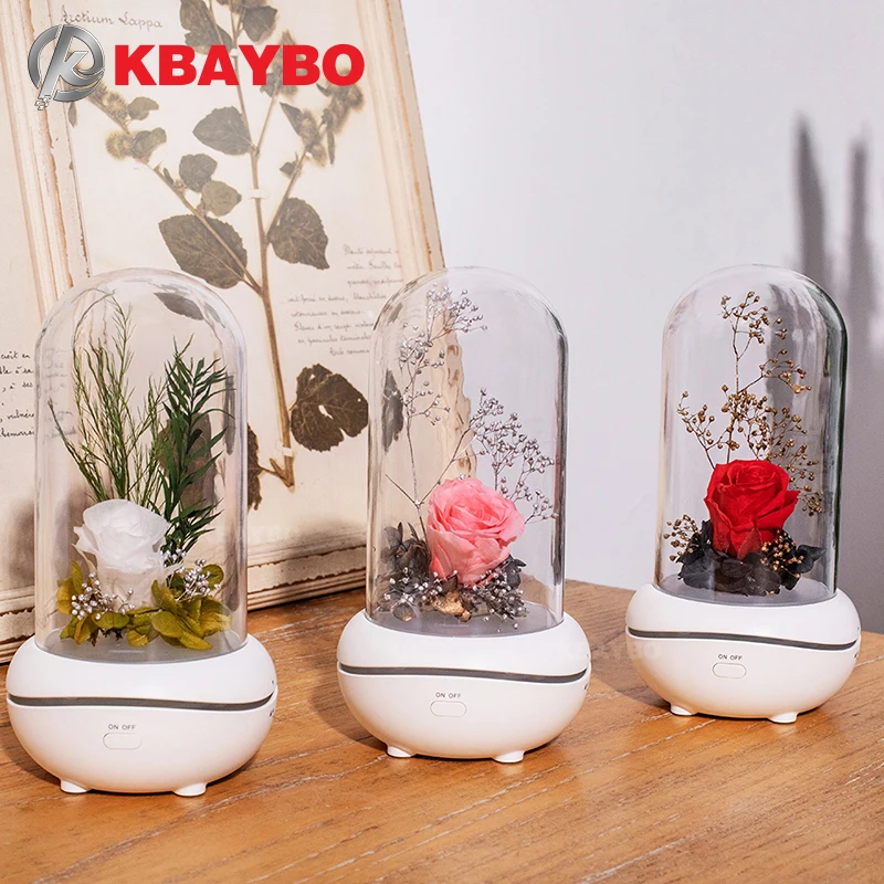 KBAYBO Ароматерапевтический аппарат вечный цветок эфирное масло светодиодный