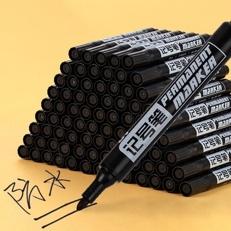 10 Pcs Oily Non-Erasable Waterproof Markers Brush Pen Sketch Based Drawing Pens Art Supplies Designer Paint | Канцтовары для офиса