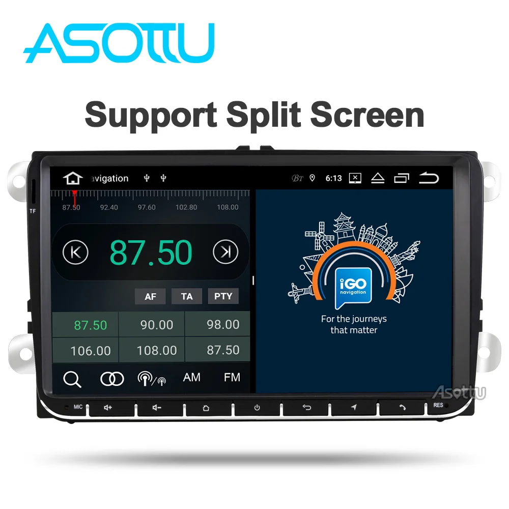 Asottu VW302 android 9 0 автомобильный dvd для Skoda Fabia octavia Superb Yeti Seat Rapid vw golf tiguan polo passat
