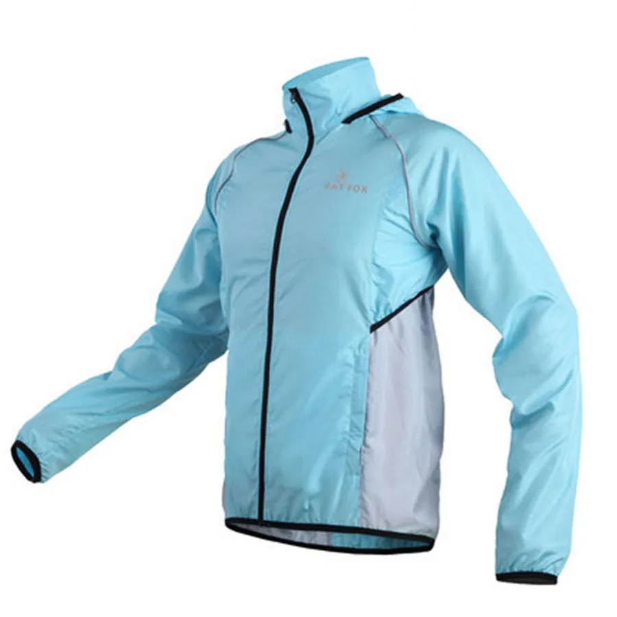 

High visibility Cycling Jacket with Hooded Windbreaker Light Weight Safety Cycling Jacket for Running Fishing Cycling Hiking