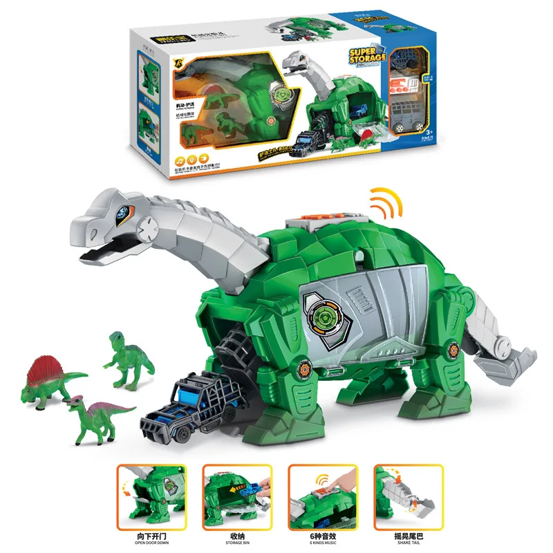 

Penglebao Model Machinery Brachiosaurus Dinosaur Model 6 Kinds of Sound Machinery the Storage Dinosaur Combination CHILDREN'S To