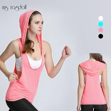 Хлопковая футболка женская майка для фитнеса однотонная многоцветная Облегающая майка для йоги спортивный Топ Спортивная одежда Бюстгальтер Deporte Mujer
