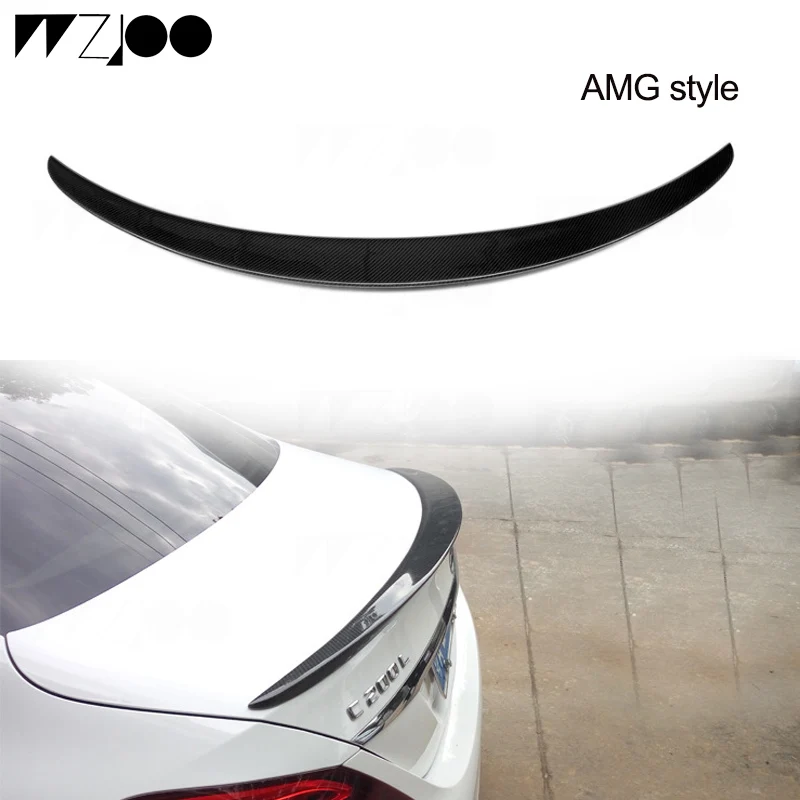 Для Benz W205 C63 реальное углеродное волокно автомобильные фотоформенные cedes coupe 4 Door